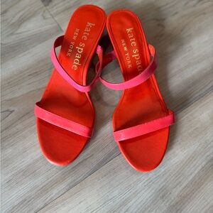 kate spade Women's Red/Orange Sandals